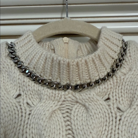 ZARA LIMITED EDITION CHAIN CASHMERE SWEATER SIZE M - Picture 14 of 16
